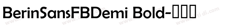 BerinSansFBDemi Bold字体转换